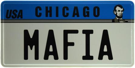 Чикаго / USA Chicago Mafia (ms-103727) Металева табличка - 15x30см