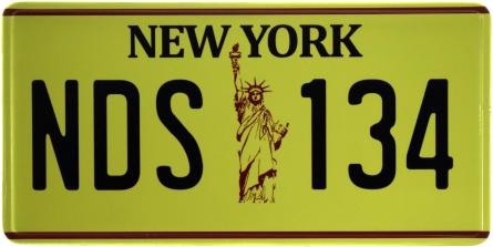 Нью-Йорк / New York NDS 134 (ms-103728) Металева табличка - 15x30см