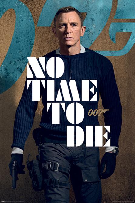 Джеймс Бонд (Не Время Умирать) / James Bond (No Time To Die - James Stance) (ps-002094) Постер/Плакат - Стандартный (61x91.5см)