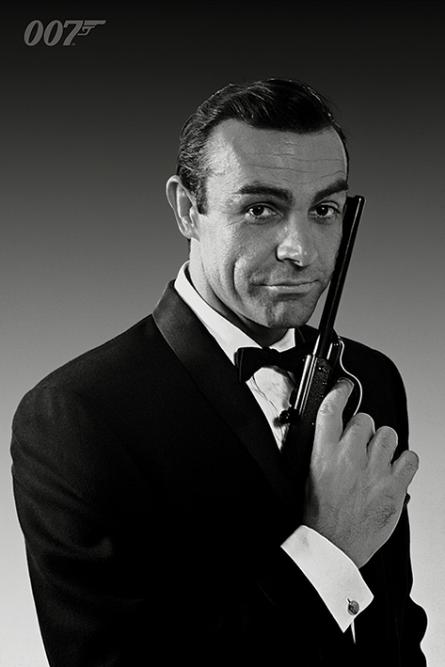 Джеймс Бонд (Смокинг Коннери) / James Bond (Connery Tuxedo) (ps-002128) Постер/Плакат - Стандартный (61x91.5см)