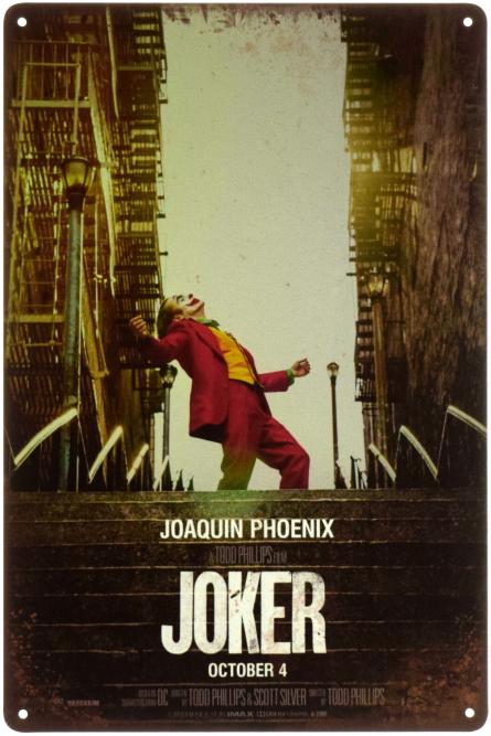 Джокер (Червоний Костюм) / Joker (ms-003140) Металева табличка - 20x30см