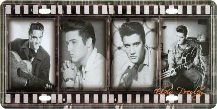 Елвіс Преслі (Кадри) / Elvis Presley (ms-001864) Металева табличка - 15x30см