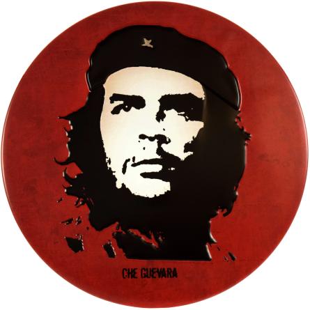 Эрнесто Че Гевара / Ernesto Che Guevara (ms-001351) Металлическая табличка - 30см (круглая)