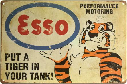 Esso (Put A Tiger In Your Tank!) (ms-001968) Металлическая табличка - 20x30см