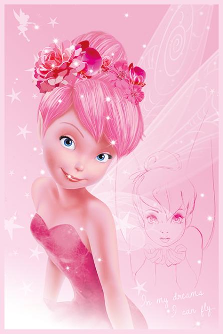 Феї Діснея (Дінь-Пінк) / Disney Fairies (Tink Pink) (ps-002123) Постер/Плакат - Стандартний (61x91.5см)