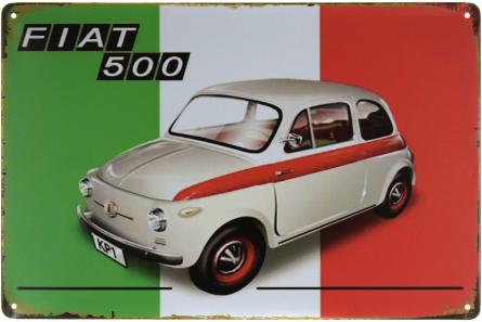 Fiat 500 (ms-001433) Металева табличка - 20x30см