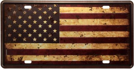 Прапор США (ms-00891) Металева табличка - 15x30см