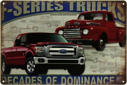 Ford F-Series Trucks (ms-002732) Металлическая табличка - 20x30см