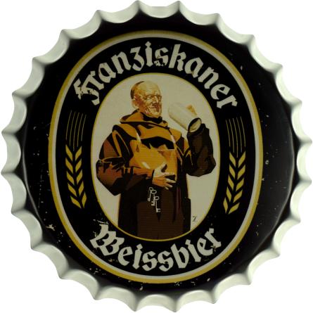 Franziskaner Weissbier (ms-002024) Металева табличка - 35см (кришка)