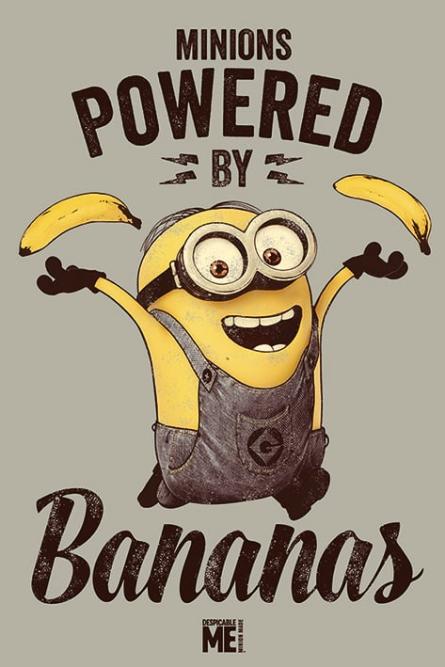 Гадкий Я (Работает На Бананах) / Despicable Me (Powered by Bananas) (ps-0071) Постер/Плакат - Стандартный (61x91.5см)