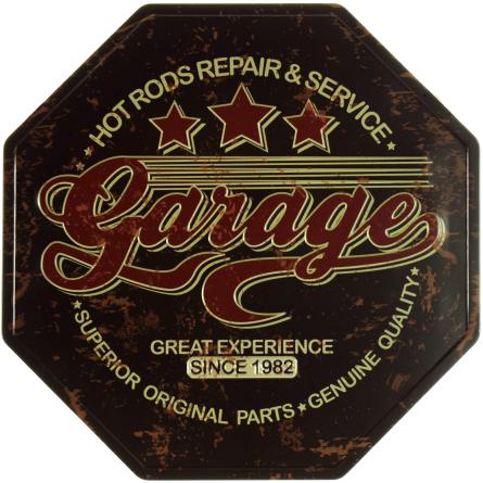 Гараж (Большой Опыт) / Garage (Great Experience) (ms-002022) Металлическая табличка - 30x30см