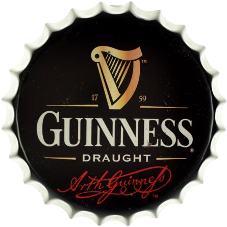 Guinness Draught (ms-001716) Металева табличка - 35см (кришка)