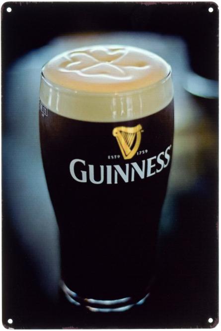 Guinness (ms-00739) Металлическая табличка - 20x30см