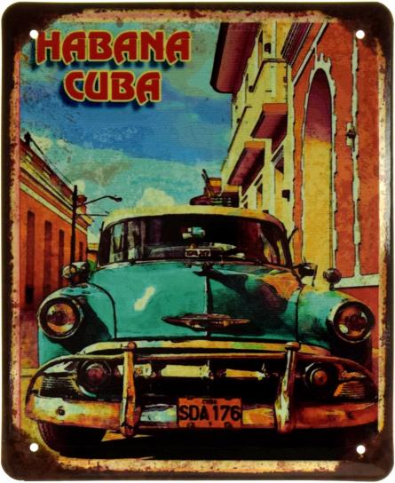 Habana Cuba (SDA 176) (ms-002407) Металева табличка - 18x22см