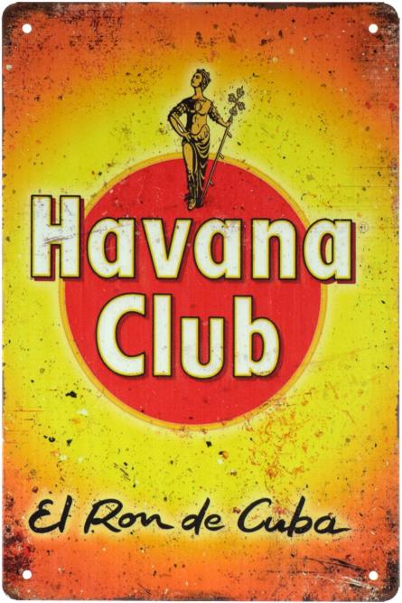 Havana Club (El Ron De Cuba) (ms-001630) Металева табличка - 20x30см