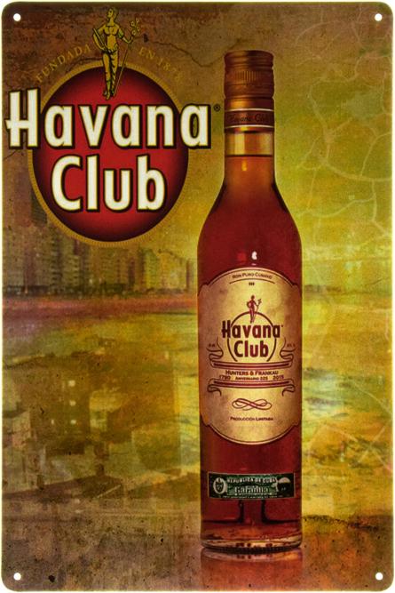 Havana Club (Fundada En 1878) (ms-002315) Металлическая табличка - 20x30см