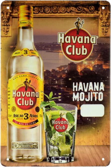 Havana Club (Havana Mojito) (ms-001631) Металлическая табличка - 20x30см
