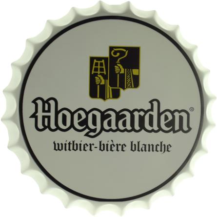 Hoegaarden (White) (ms-002025) Металева табличка - 35см (кришка)