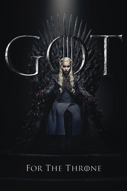 Гра Престолів (Дейенеріс Трон) / Game of Thrones (Daenerys For The Throne) (ps-001451) Постер/Плакат - Стандартний (61x91.5см)