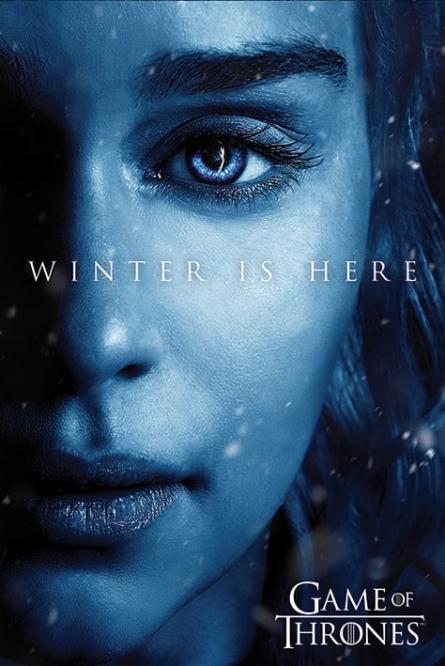 Гра Престолів (Зима Близько - Дейєнеріс) / Game Of Thrones (Winter is Here - Daenerys) (ps-0047) Постер/Плакат - Стандартний (61x91.5см)