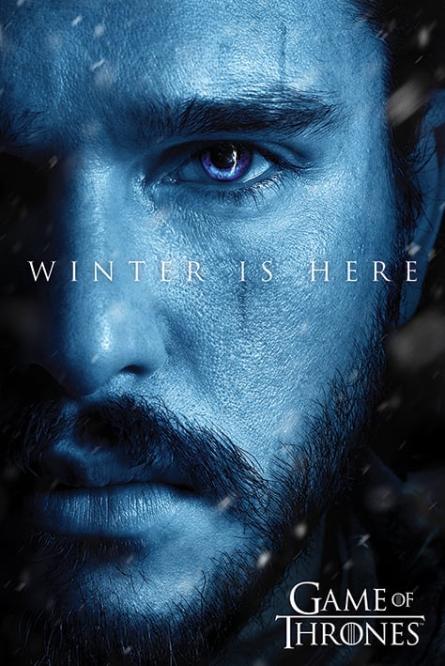 Игра Престолов (Зима Близко - Джон) / Game Of Thrones (Winter is Here - Jon) (ps-0046) Постер/Плакат - Стандартный (61x91.5см)