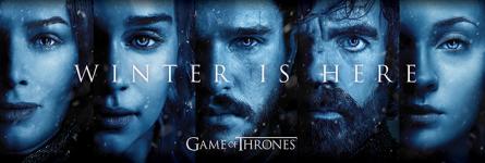 Игра Престолов (Зима Близко) / Game Of Thrones (Winter Is Here) (ps-00340) Постер/Плакат - Узкий (30x91.5см)