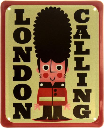 Лондон Звонит (Вызывает) / London Calling (ms-103865) Металлическая табличка - 18x22см