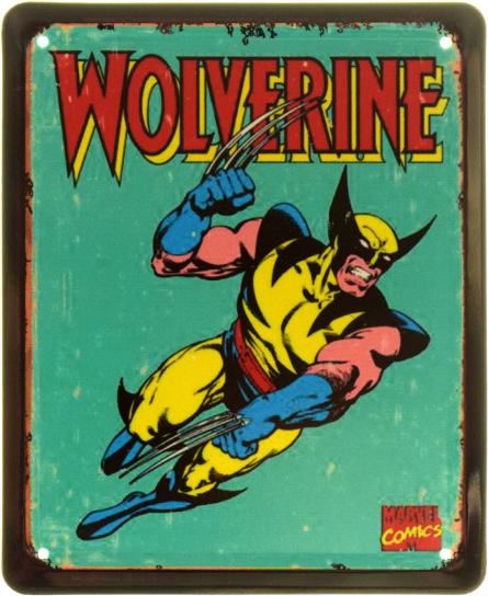 Непереможний Росомаха / Wolverine (ms-103868) Металева табличка - 18x22см