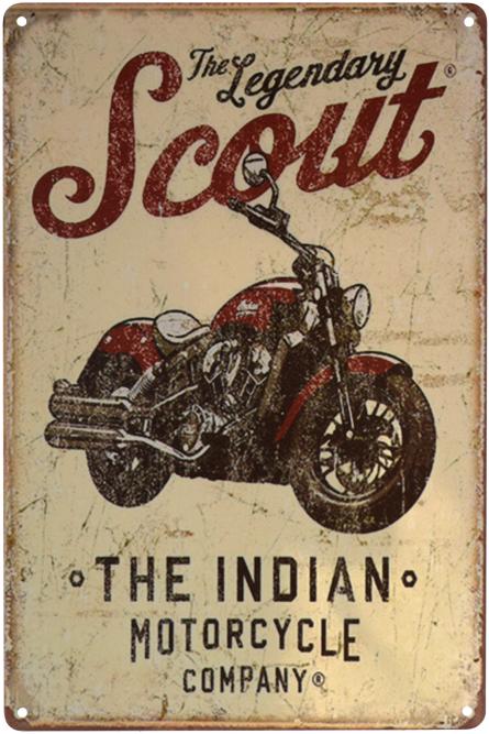 The Indian Scout (ms-00482) Металева табличка - 20x30см