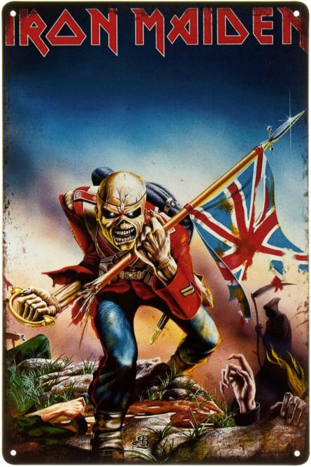 Iron Maiden - The Trooper (ms-002272) Металлическая табличка - 20x30см