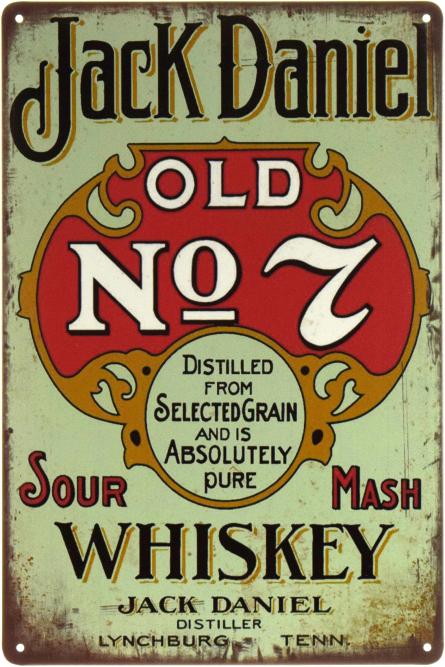 Jack Daniel Old №7 (ms-002184) Металева табличка - 20x30см