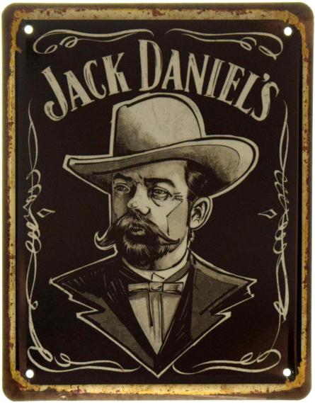 Jack Daniel’s (Джек Деніел) (ms-001527) Металева табличка - 18x22см