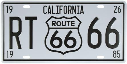 Каліфорнія / California (RT 66) (ms-001129) Металева табличка - 15x30см