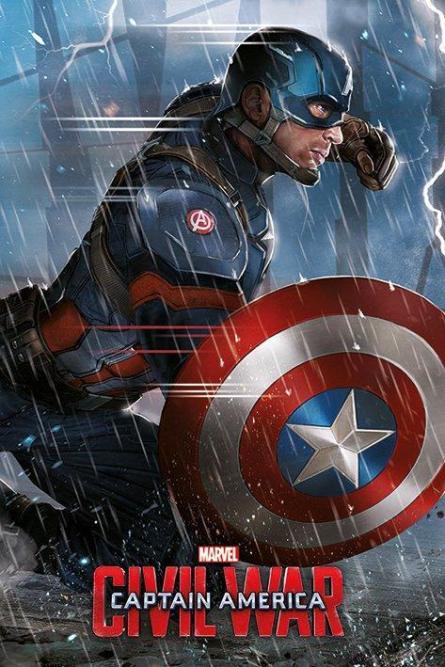 Капітан Америка: Громадянська Війна / Captain America: Civil War (ps-0028) Постер/Плакат - Стандартний (61x91.5см)