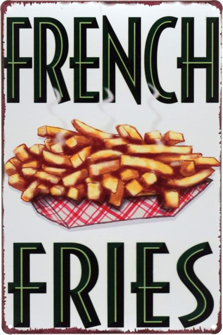 Картошка Фри / French Fries (ms-00702) Металлическая табличка - 20x30см