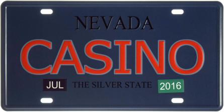 Казино Невади / Nevada Casino (ms-002963) Металева табличка - 15x30см