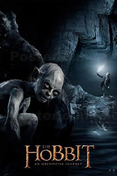 Хоббит (Голлум) / The Hobbit (Gollum) (ps-00167) Постер/Плакат - Стандартный (61x91.5см)