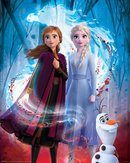 Крижане Серце 2 (Керований Дух) / Frozen 2 (Guided Spirit) (ps-002579) Постер/Плакат - Міні (40x50см)