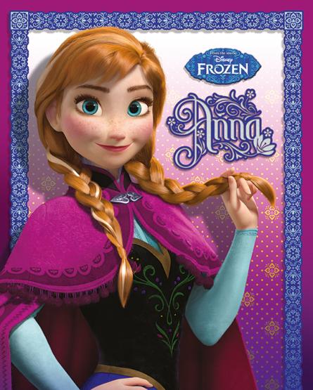 Холодное Сердце (Анна) / Frozen (Anna) (ps-002575) Постер/Плакат - Мини (40x50см)