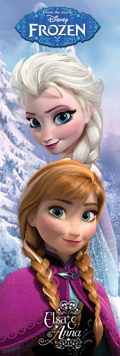 Холодное Сердце (Анна И Эльза) / Frozen (Anna & Elsa) (ps-002556) Постер/Плакат - Дверной (53x158см)