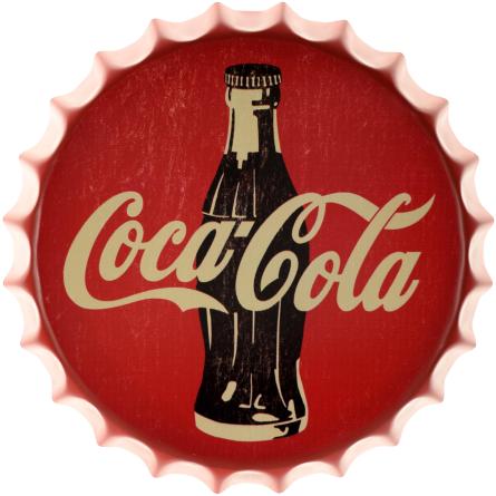 Кока-Кола (Пляшка) / Coca-Cola (ms-001724) Металева табличка - 35см (кришка)