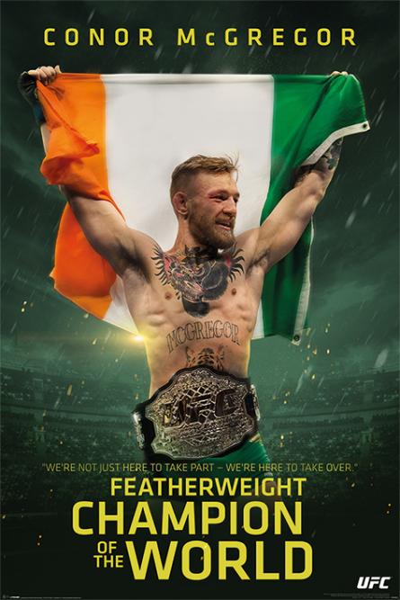 Конор Макгрегор / Conor McGregor (Featherweight Champion) (ps-00767) Постер/Плакат - Стандартный (61x91.5см)