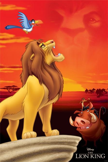 Король Лев (Гордый Король) / The Lion King (King of Pride Rock) (ps-001761) Постер/Плакат - Стандартный (61x91.5см)