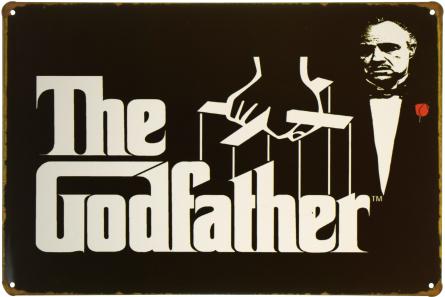 Крестный Отец / The Godfather (1972) (ms-00838) Металлическая табличка - 20x30см