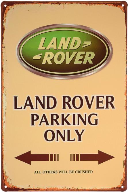 Land Rover Parking Only (ms-001253) Металева табличка - 20x30см