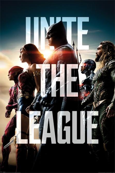 Лига Справедливости / Justice League Movie (Unite The League) (ps-0044) Постер/Плакат - Стандартный (61x91.5см)