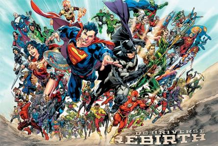 Ліга Справедливості (Відродження) / Justice League (Rebirth) (ps-0039) Постер/Плакат - Стандартний (61x91.5см)