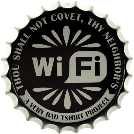 Логотип Wi-Fi (ms-001700) Металлическая табличка - 35см (кришка)