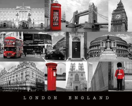 Лондон Англия / London England (ps-001510) Постер/Плакат - Мини (40x50см)
