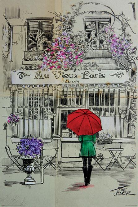 Луї Джовер (В Старому Парижі) / Loui Jover (Au Vieux Paris) (ps-001757) Постер/Плакат - Стандартний (61x91.5см)